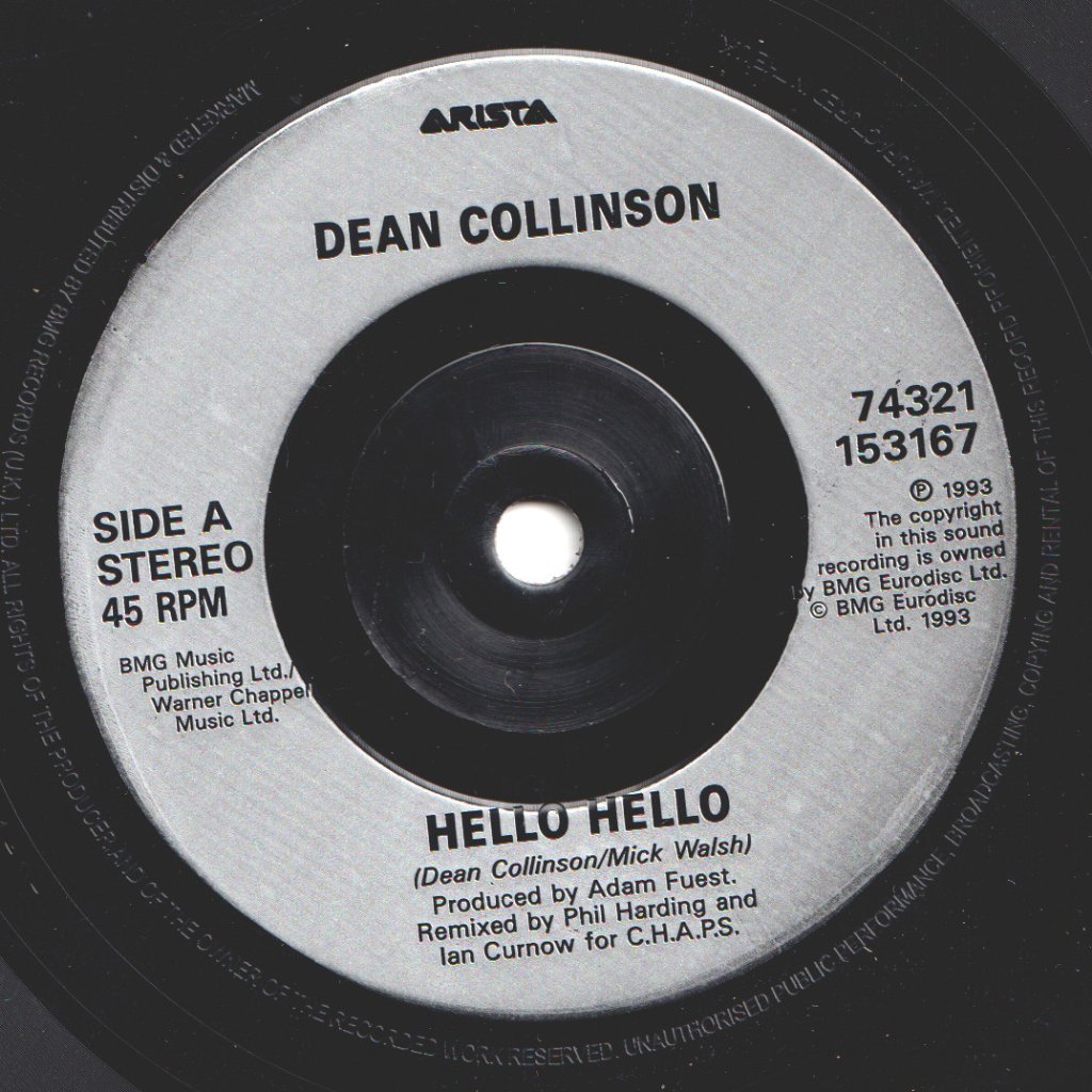 Dean Collinson - Hello Hello - 7 Inch