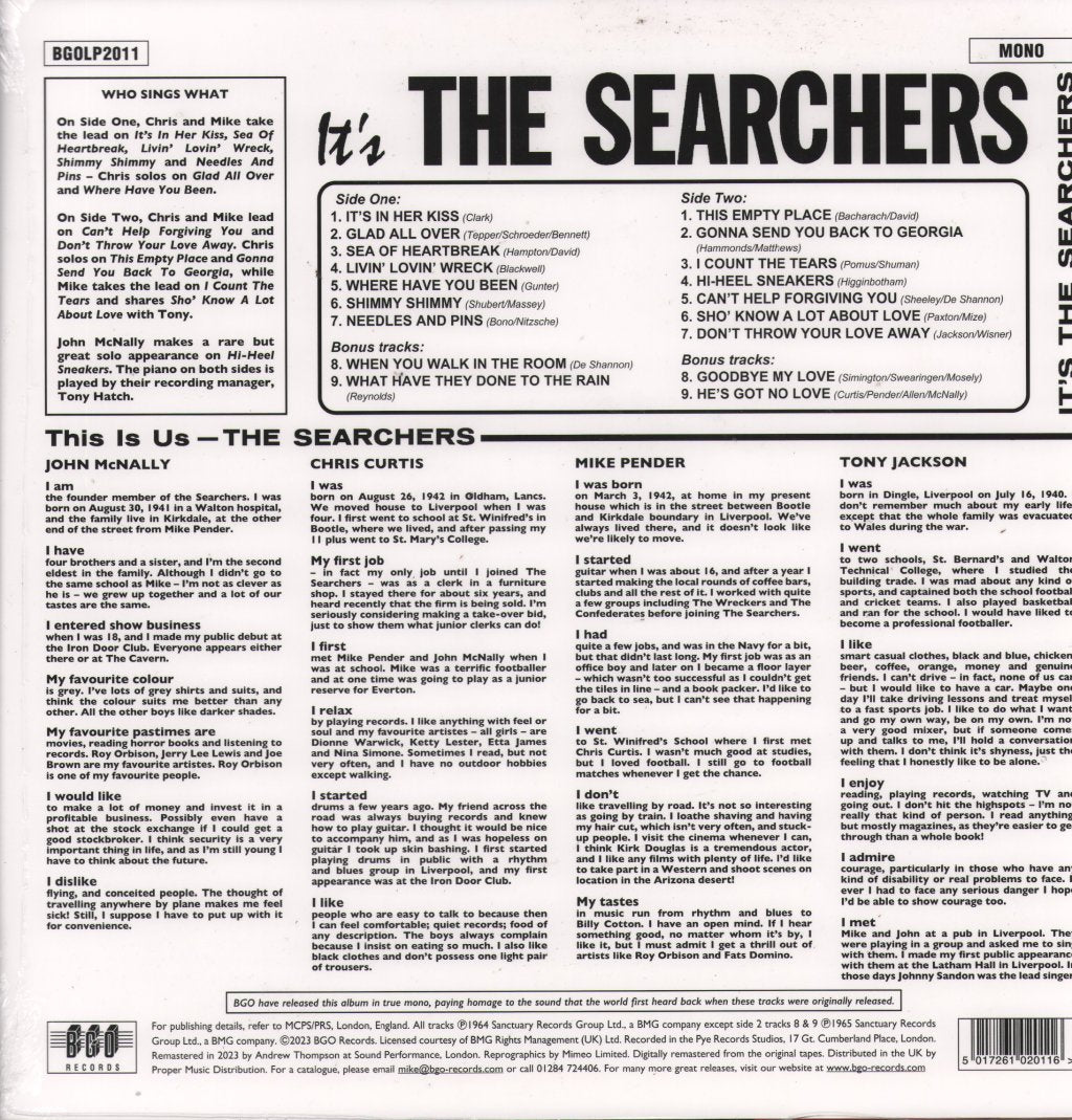 Searchers - It's The Searchers - Lp