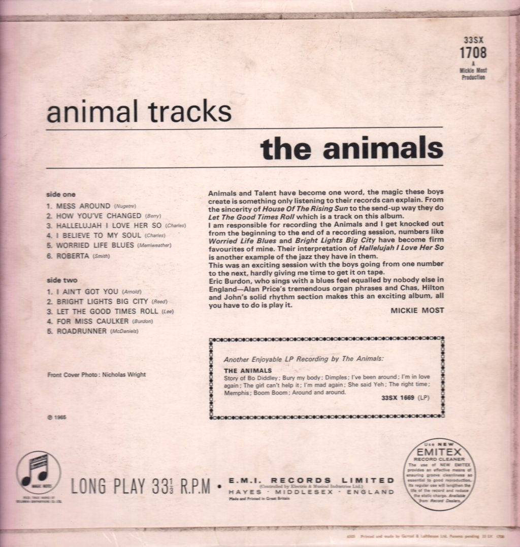 Animals - Animal Tracks - Lp