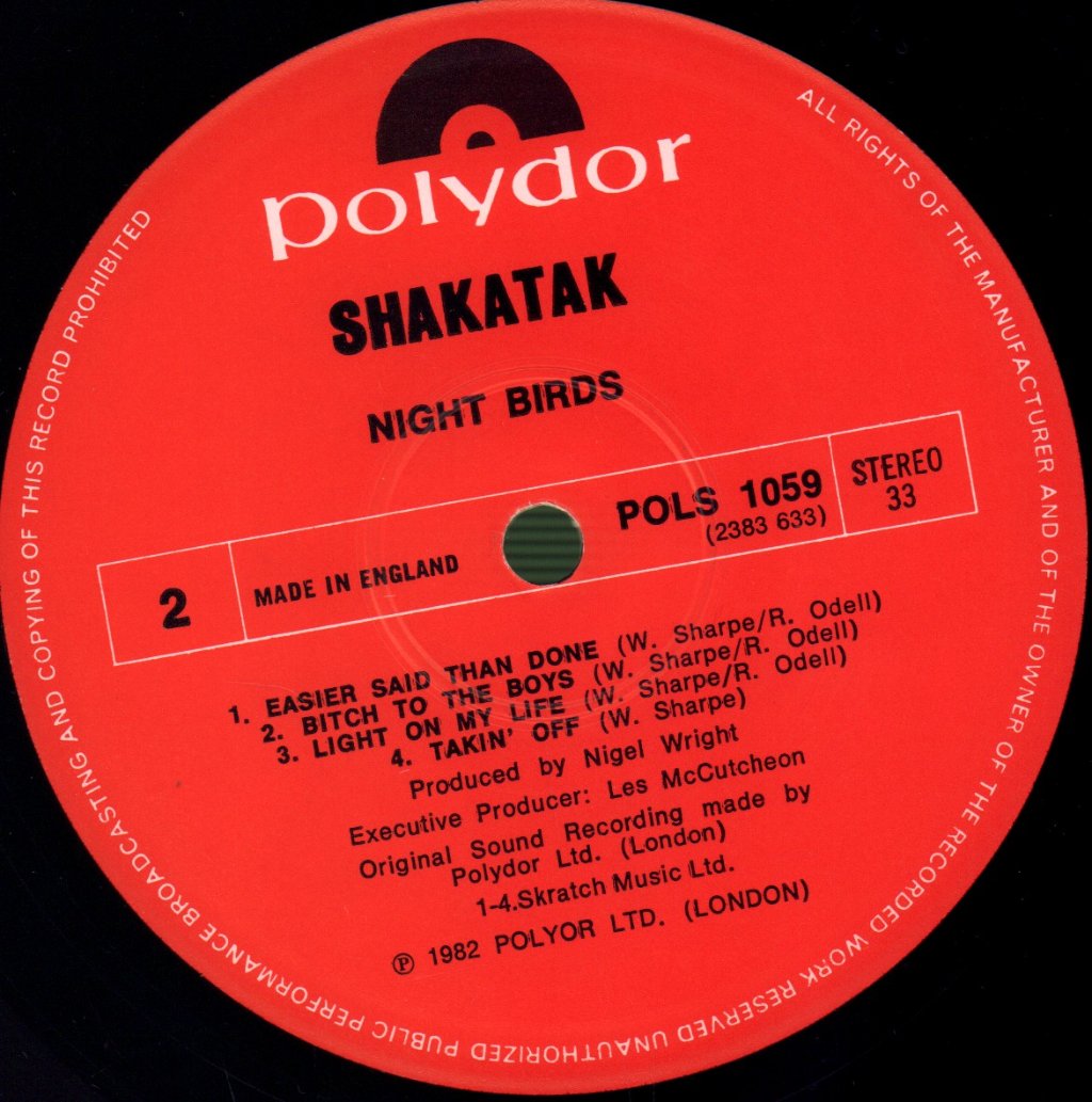 Shakatak - Night Birds - Lp