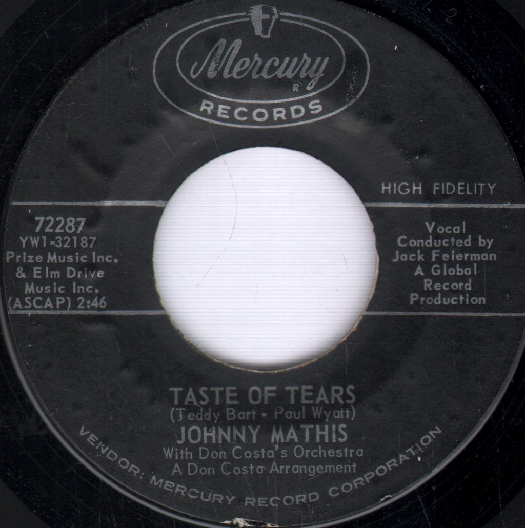 Johnny Mathis - White Roses From A Blue Valentine - 7 Inch