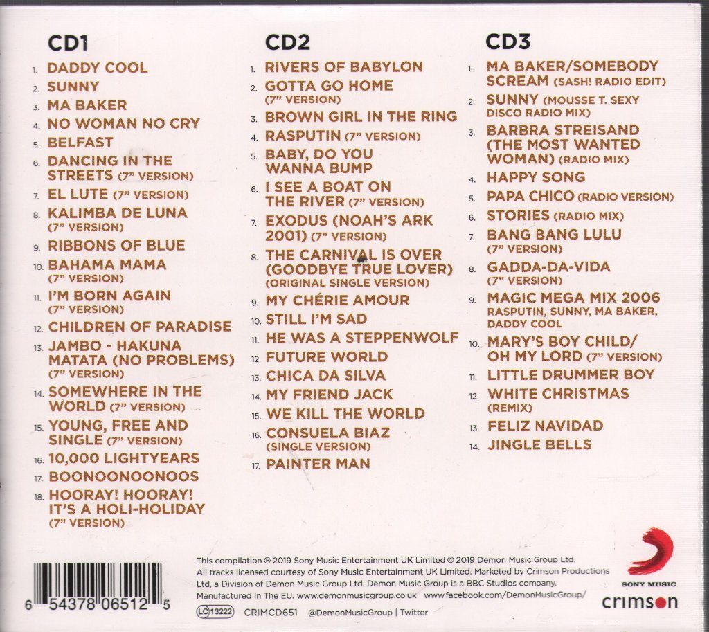 Boney M - Gold - Triple Cd