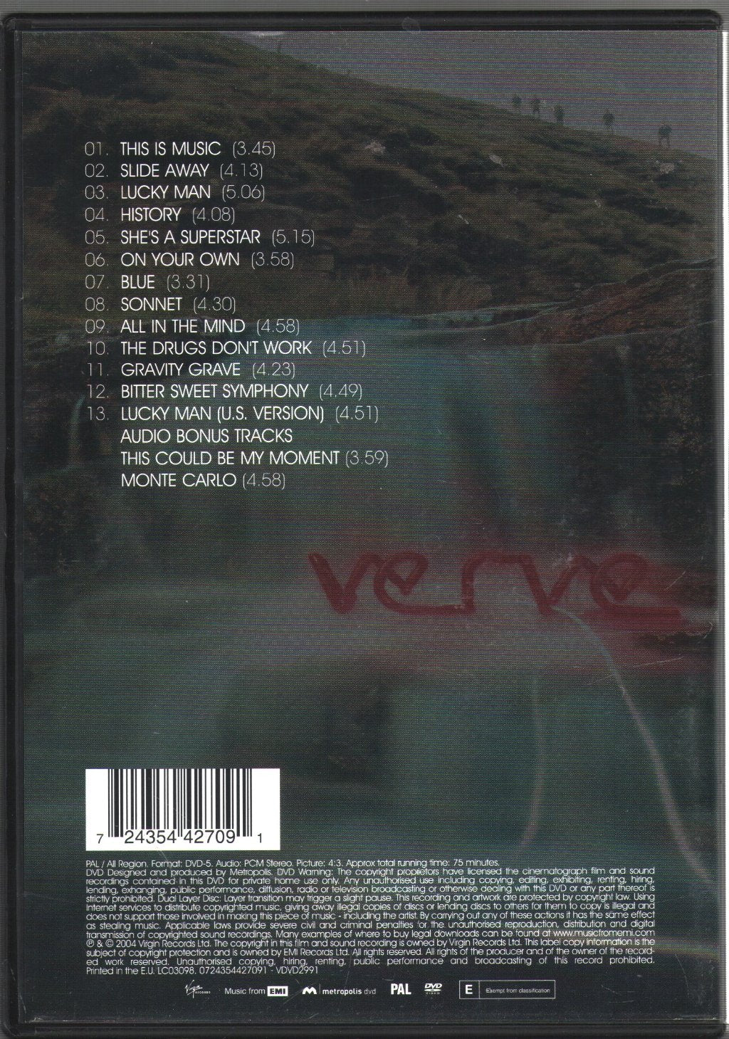 Verve - This Is Music: The Singles 92-98 - Dvd