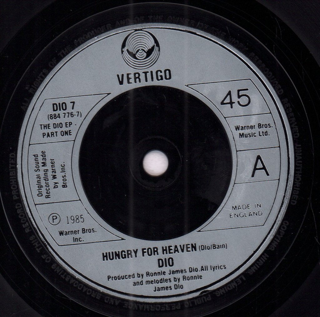 Dio - Hungry For Heaven - 7 Inch