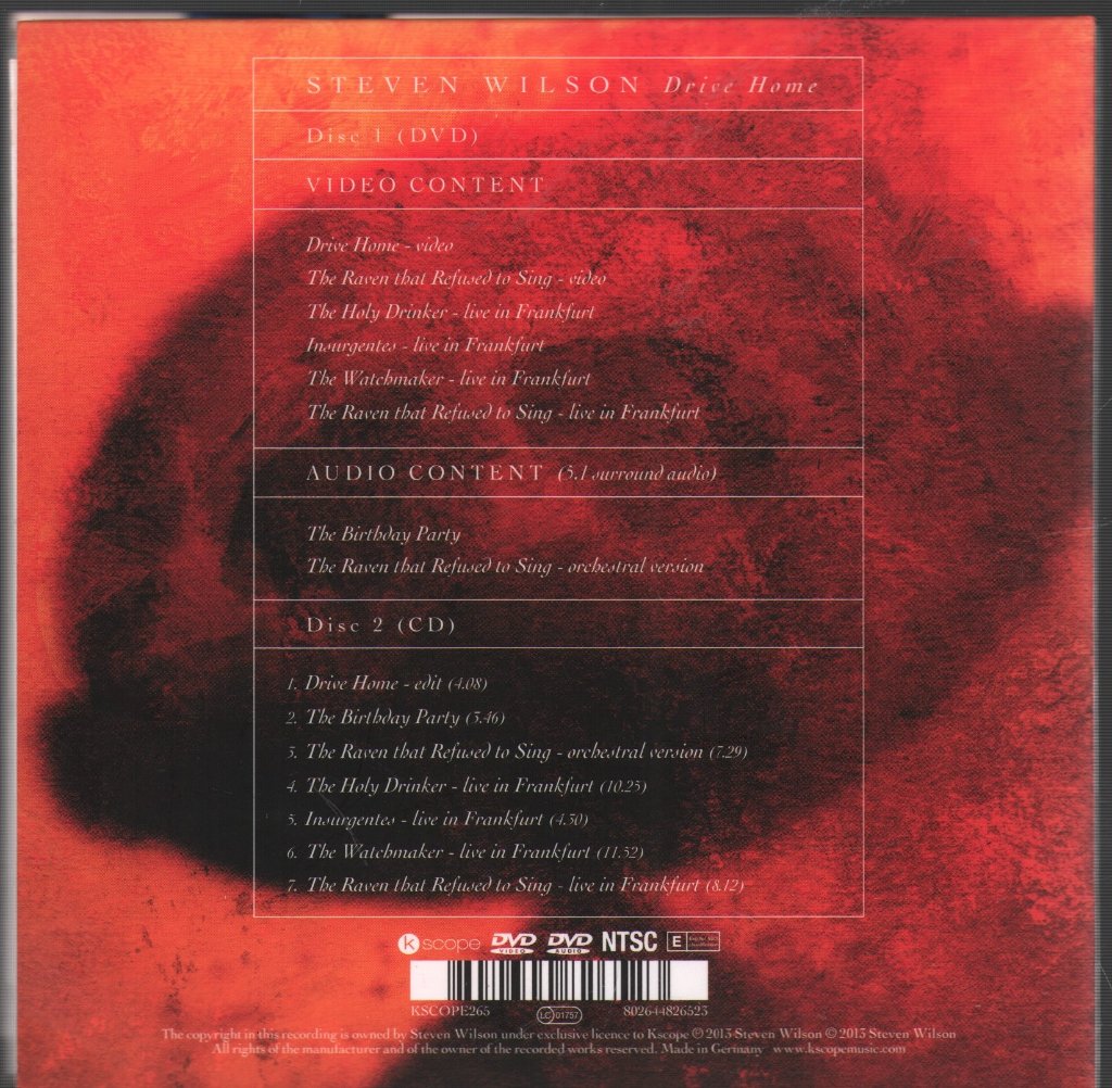Steven Wilson - Drive Home - Cd/Dvd