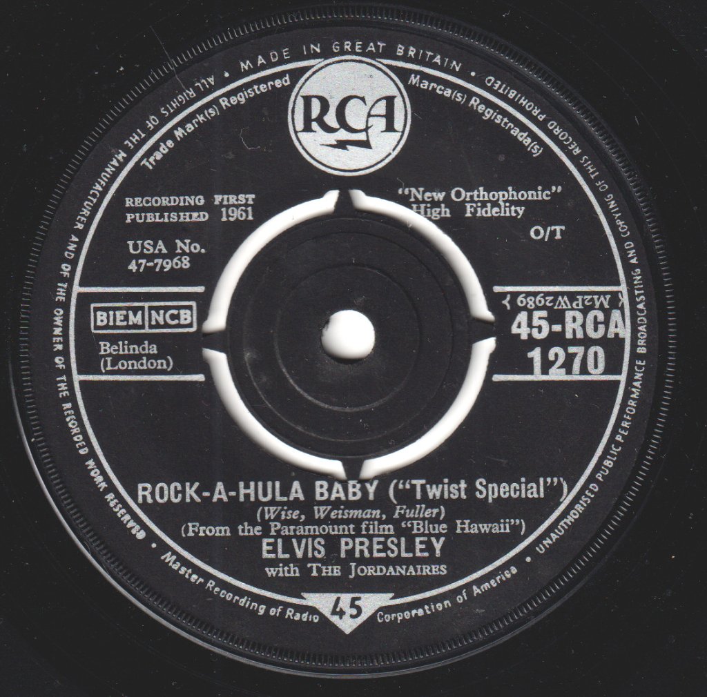 Elvis Presley - Rock-A-Hula Baby - 7 Inch