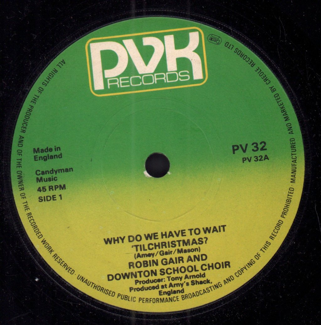 Robin Gair - Why Do We Have To Wait Til Christmas - 7 Inch