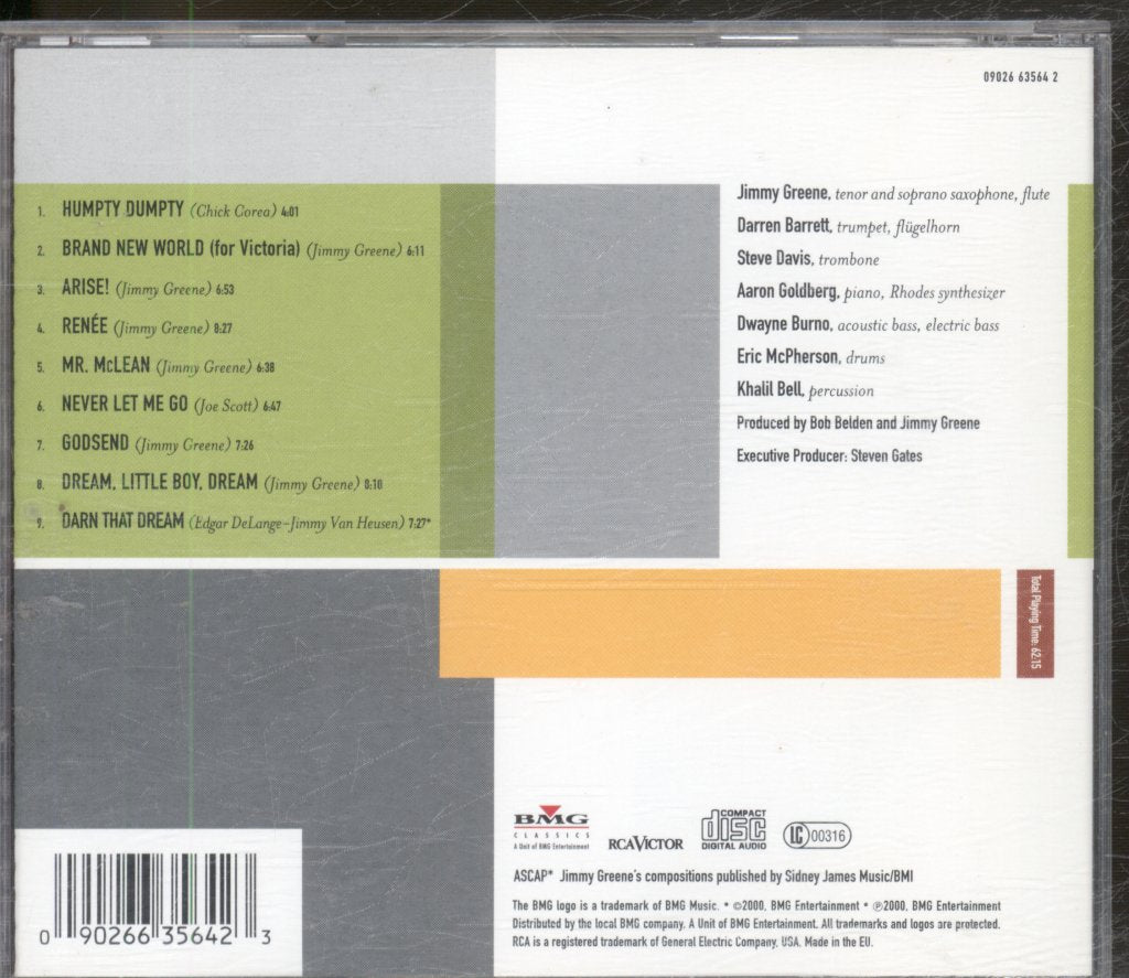 Jimmy Greene - Brand New World - Cd