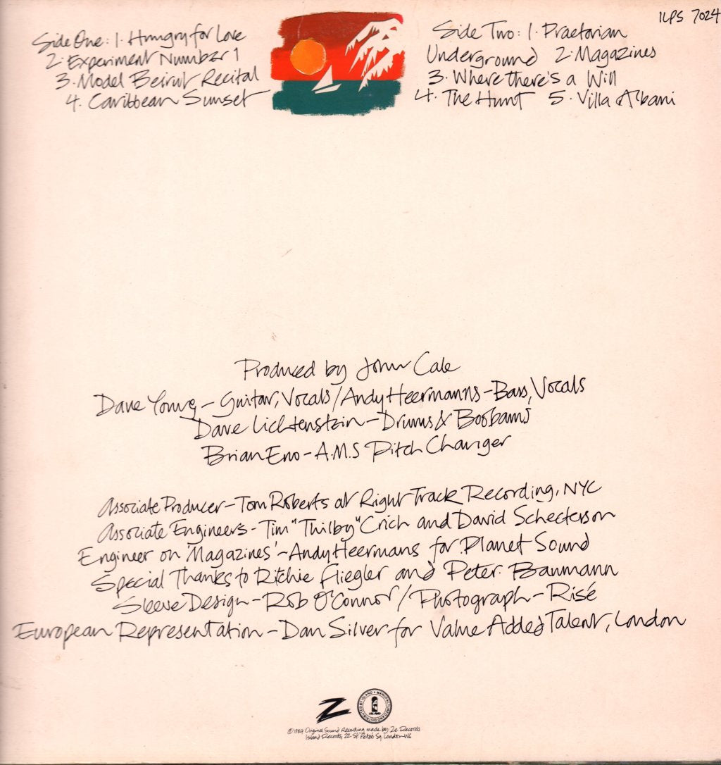 John Cale - Caribbean Sunset - Lp