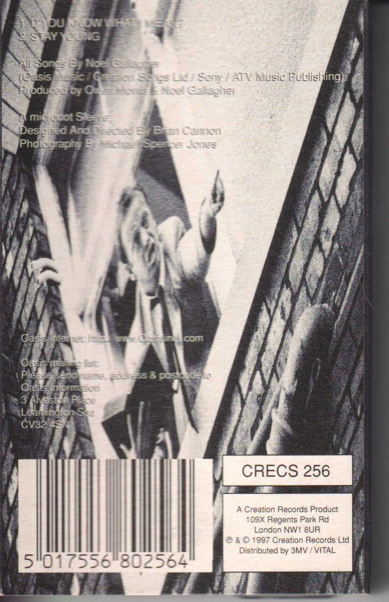 Oasis - D'you Know What I Mean - Cassette
