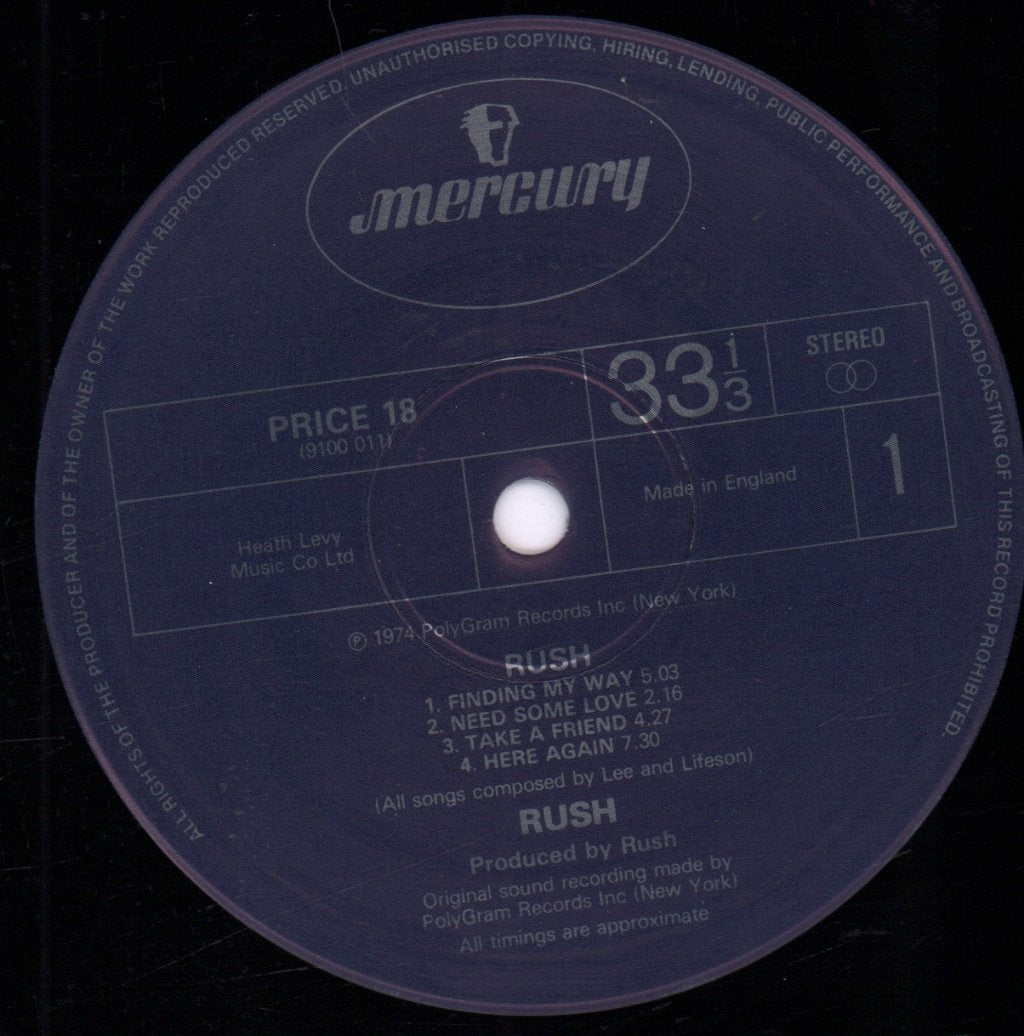 Rush - Rush - Lp