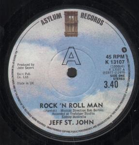 Jeff St John - Rock N Roll Man - 7 Inch
