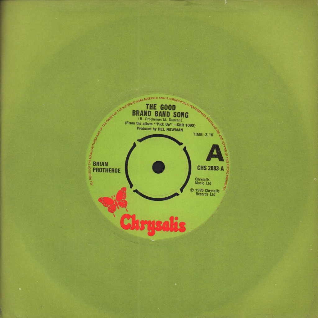 Brian Protheroe - Good Brand Band Song - 7 Inch