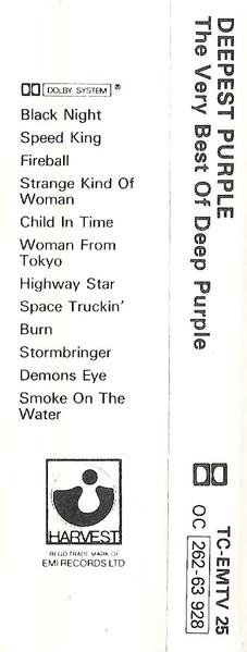 Deep Purple - Deepest Purple The Very Best Of Deep Purple - Cassette