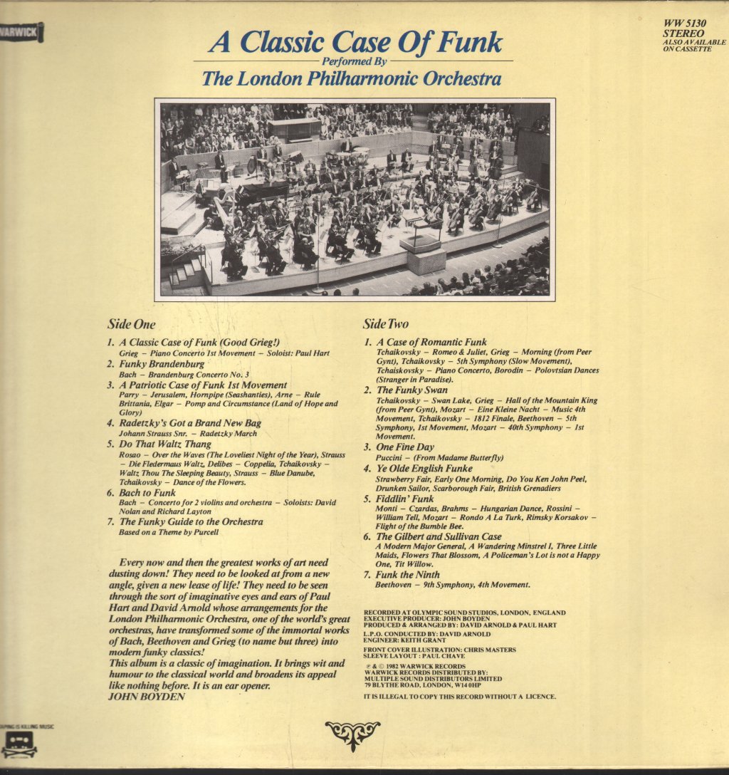 London Philharmonic Orchestra - A Classic Case Of Funk - Lp
