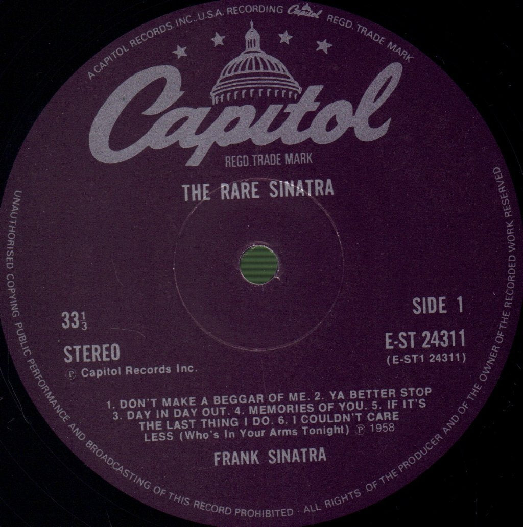 Frank Sinatra - Rare Sinatra - Lp