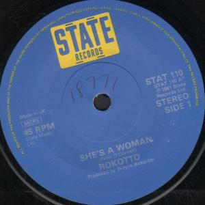 Rokotto - She's A Woman - 7 Inch