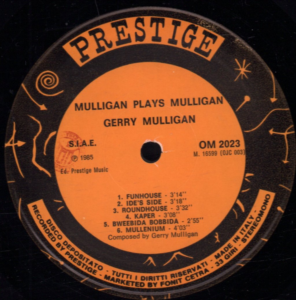 Gerry Mulligan - Mulligan Plays Mulligan - Lp