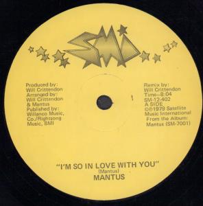 Mantus - I'm So In Love With You - 12 Inch