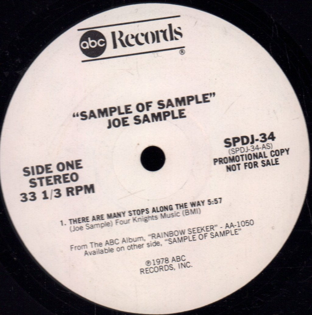 Joe Sample - There Are Many Stops Along The Way - 7 Inch