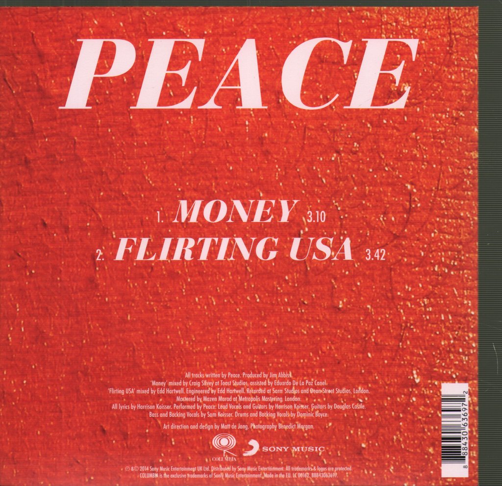 Peace (Indie Group) - Money - 7 Inch