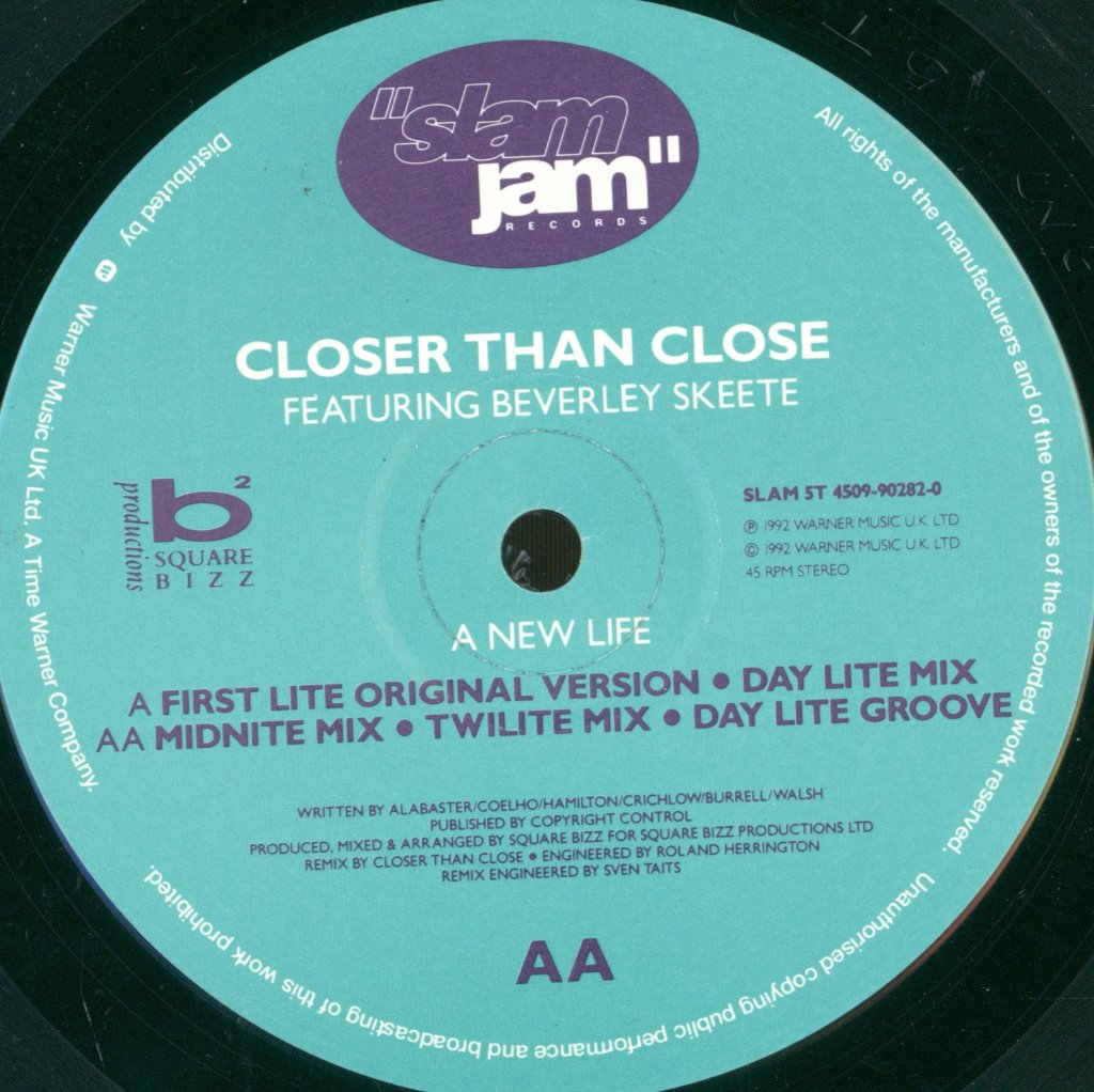 Closer Than Close - A New Life - 12 Inch