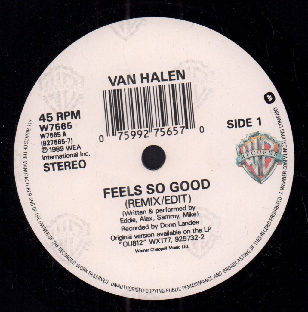 Van Halen - Feels So Good - 7 Inch