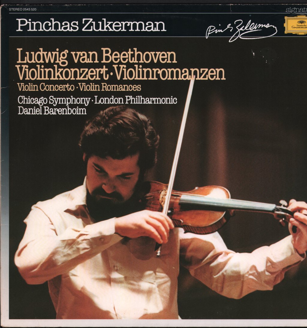 Pinchas Zukerman / Daniel Barenboim - Violin Concerto / Violin Romances - Lp