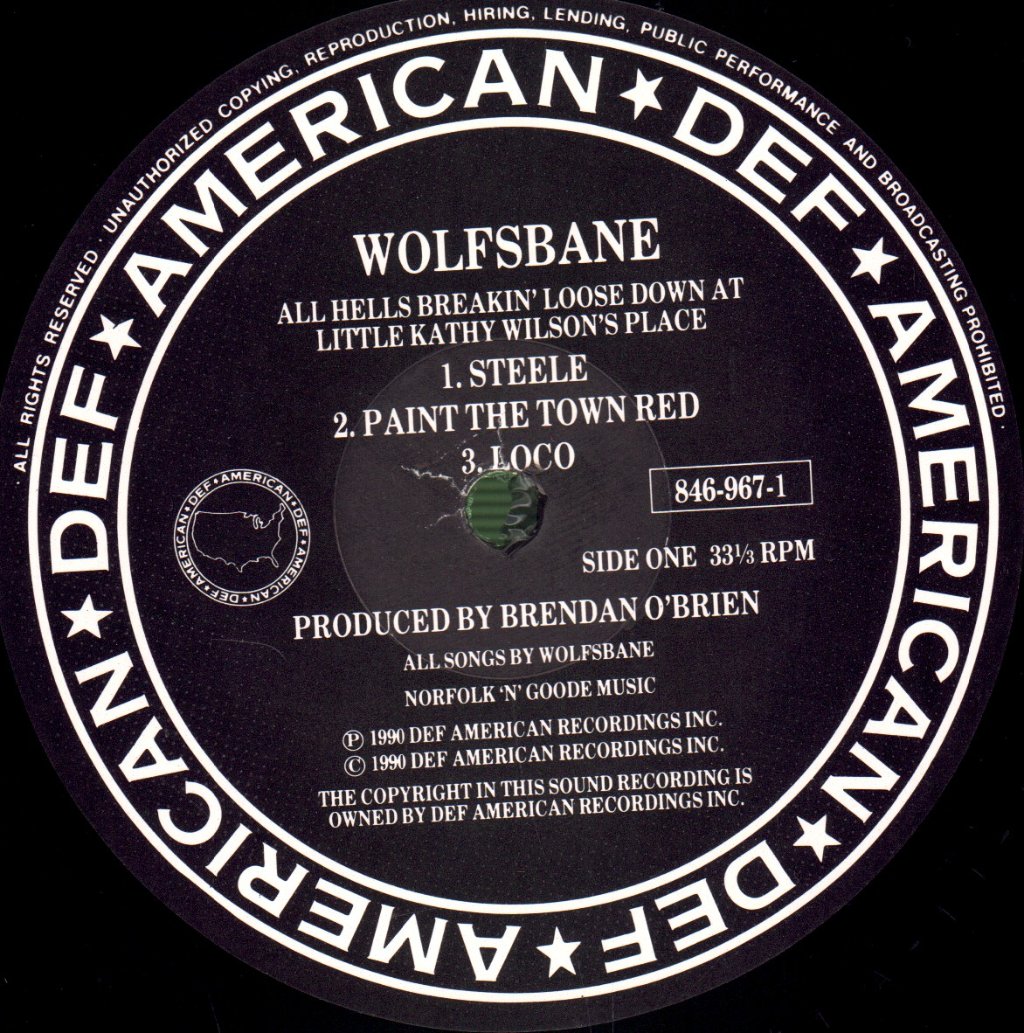 Wolfsbane - All Hell's Breaking Loose - Lp