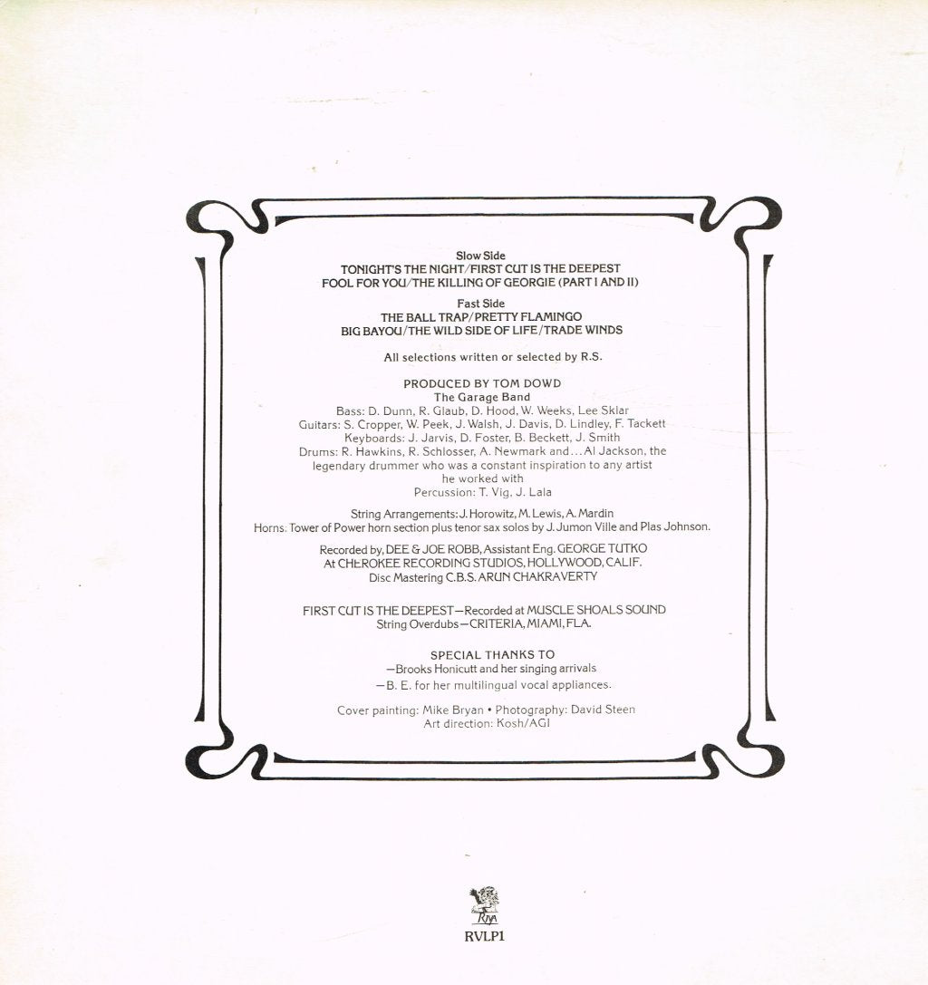 Rod Stewart - A Night On The Town - Lp