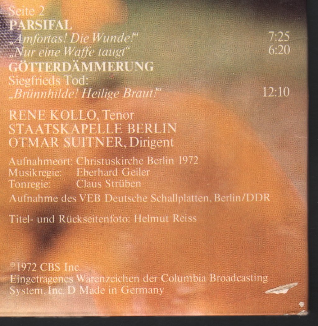 Rene Kollo - Singt Richard Wagner - Double Lp