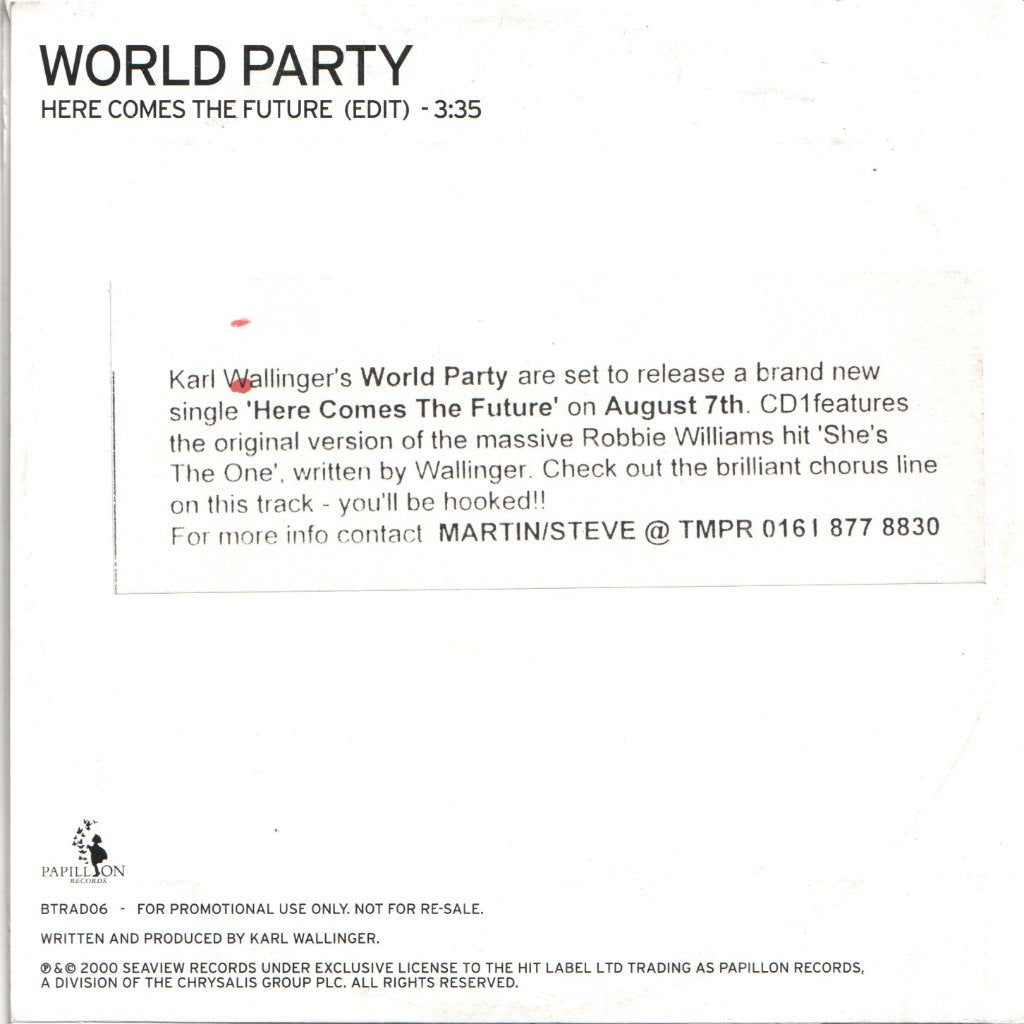 World Party - Here Comes The Future - Cd