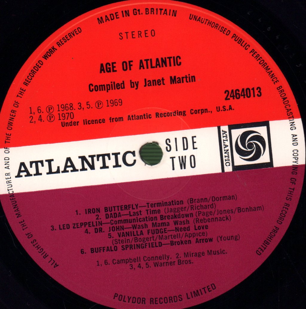 Various Artists - Age Of Atlantic - Lp