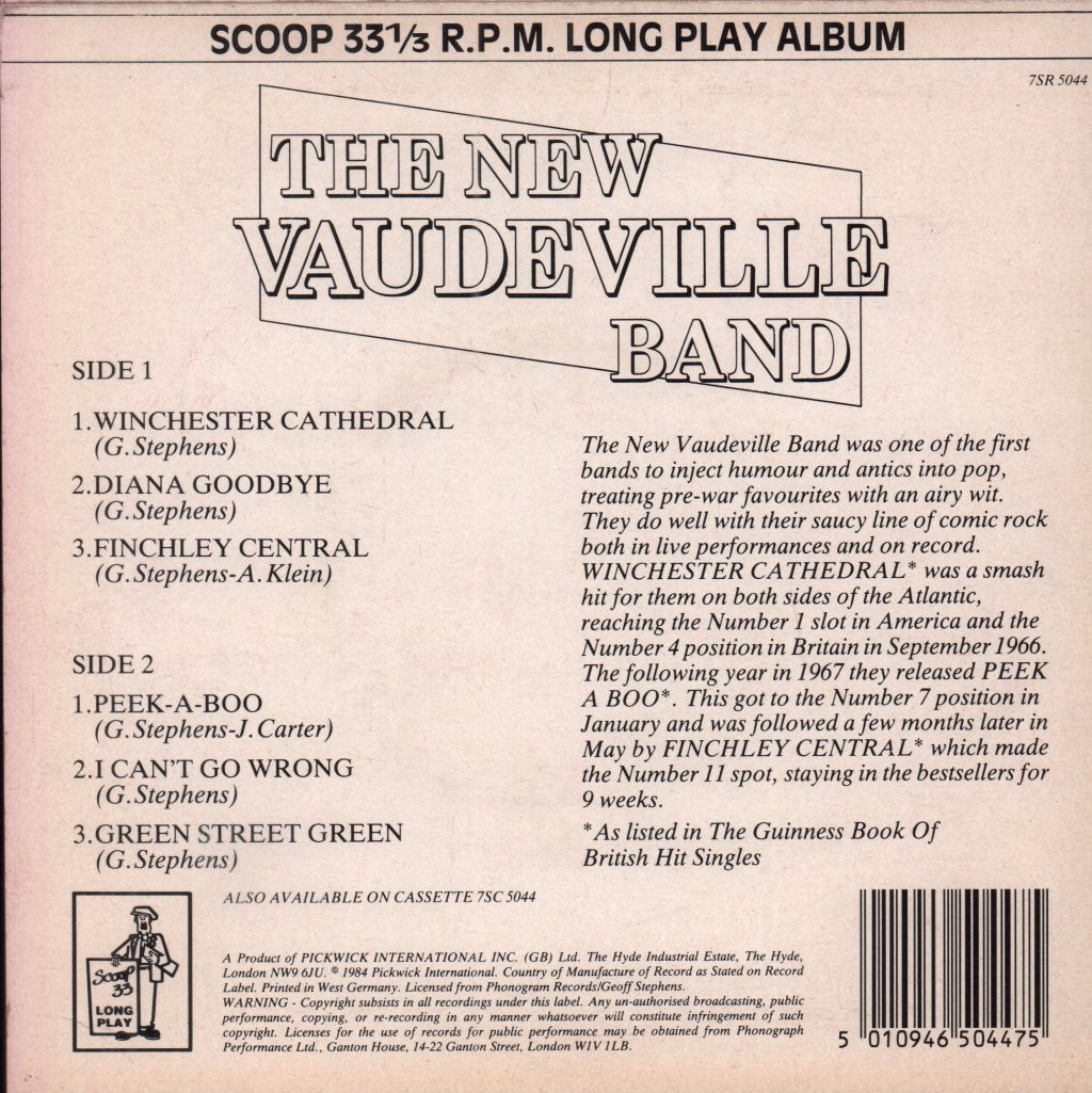 New Vaudeville Band - New Vaudeville Band - 7 Inch