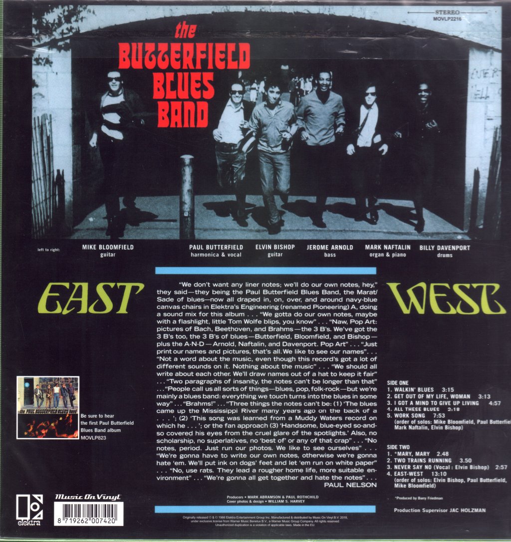 Paul Butterfield Blues Band - East-West - Lp