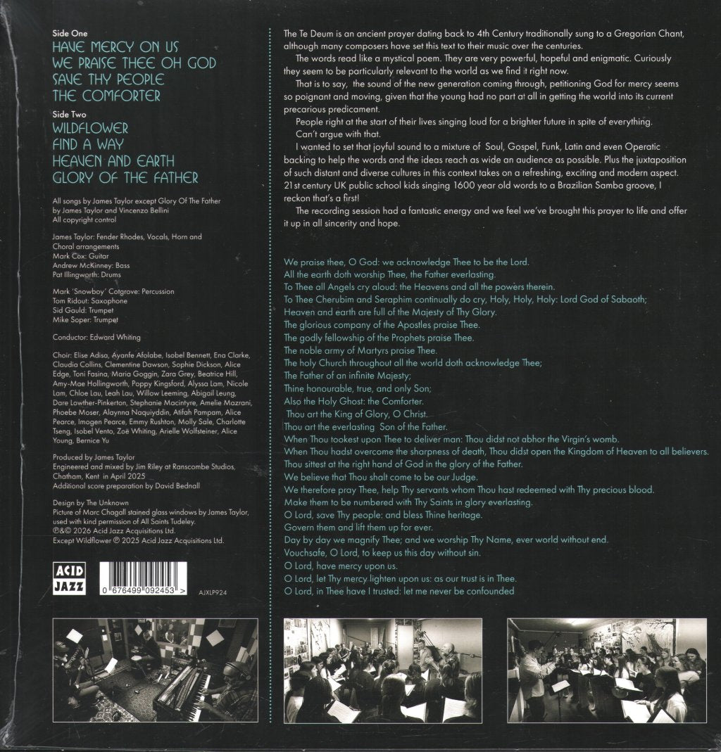 James Taylor Quartet Feat. Benenden Chapel Choir - Te Deum - Lp