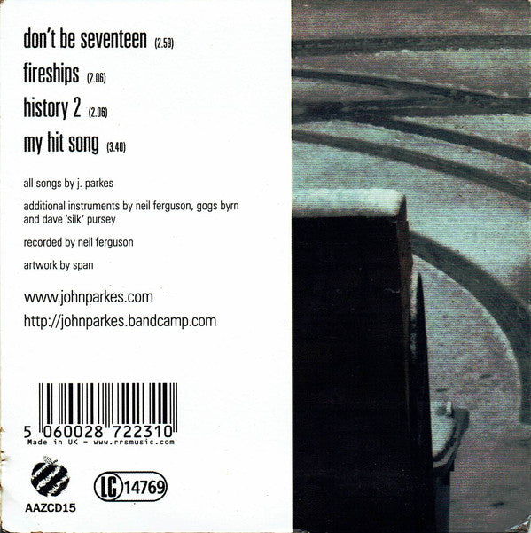 John Parkes - Don't Be Seventeen EP - Cd