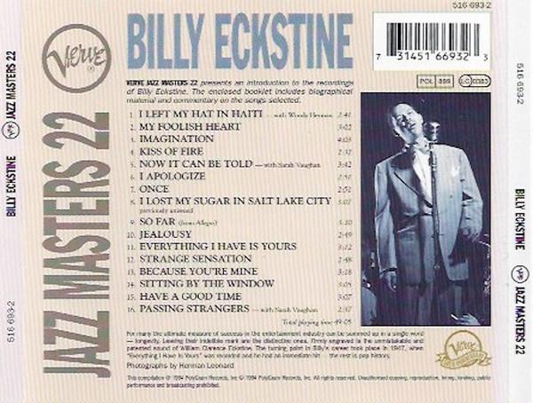Billy Eckstine - Verve Jazz Masters 22 - Cd