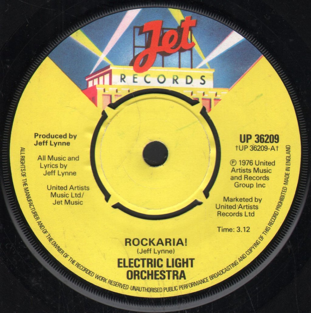 Electric Light Orchestra - Rockaria - 7 Inch