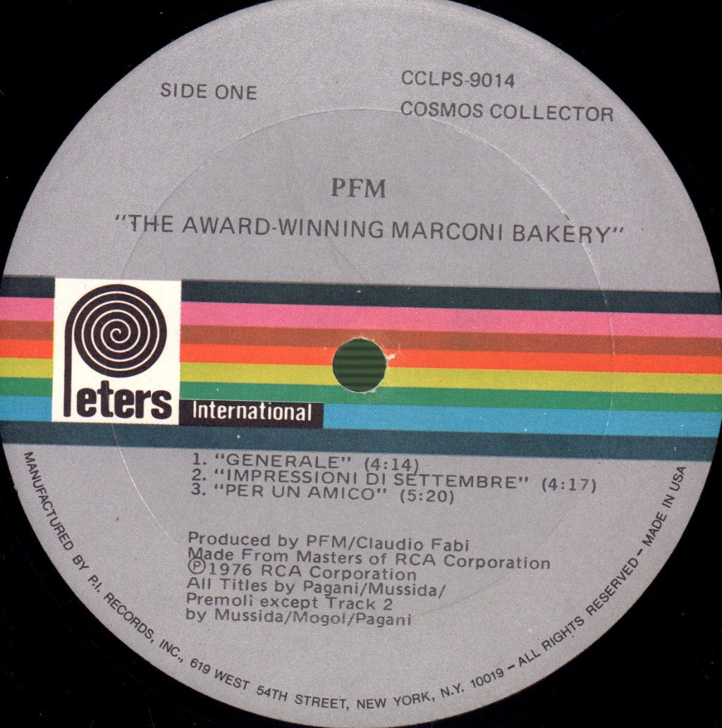 P.f.m. - Award Winning Marconi Bakery - Lp