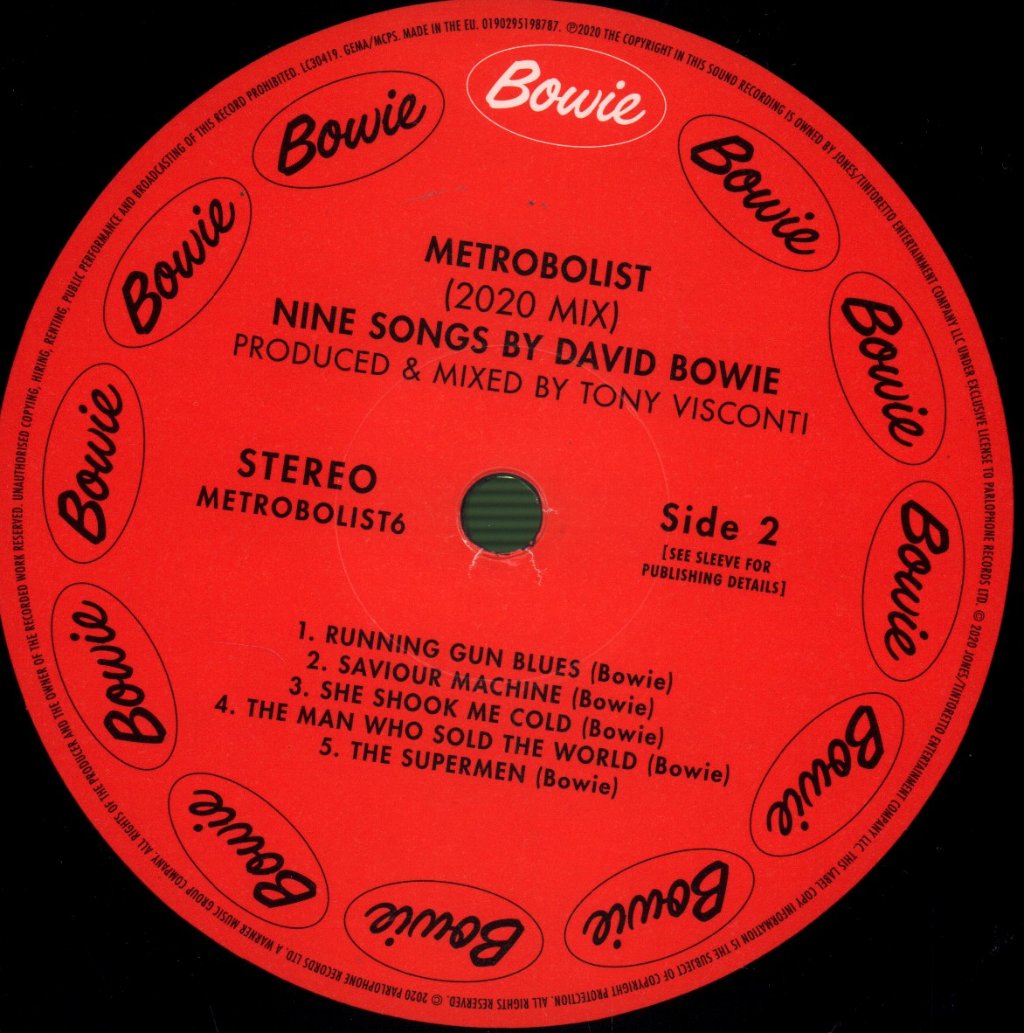 David Bowie - Metrobolist (Nine Songs By David Bowie) - Lp