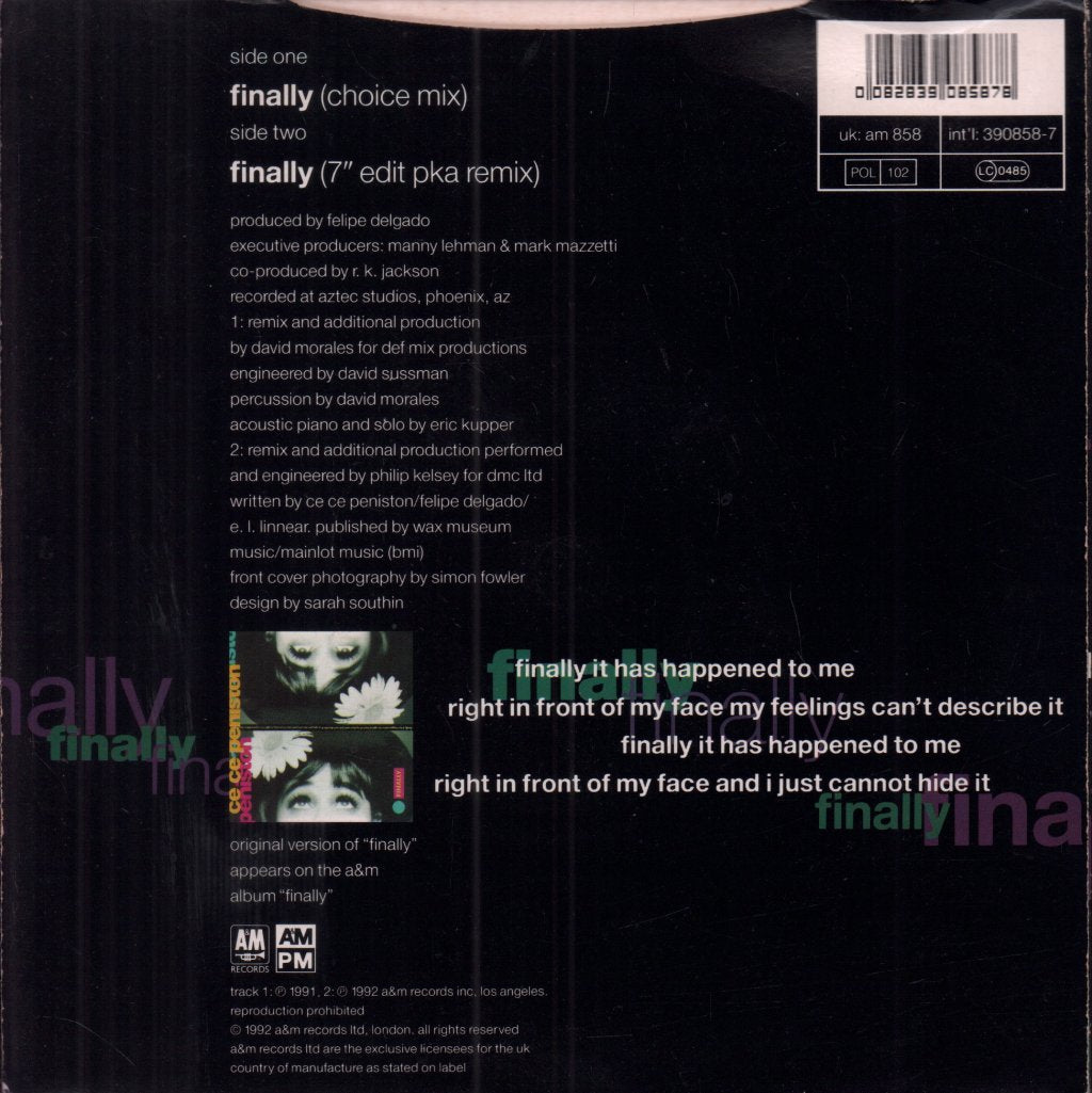 Ce Ce Peniston - Finally - 7 Inch