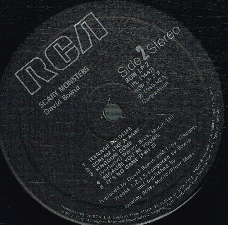 David Bowie - Scary Monsters - Lp