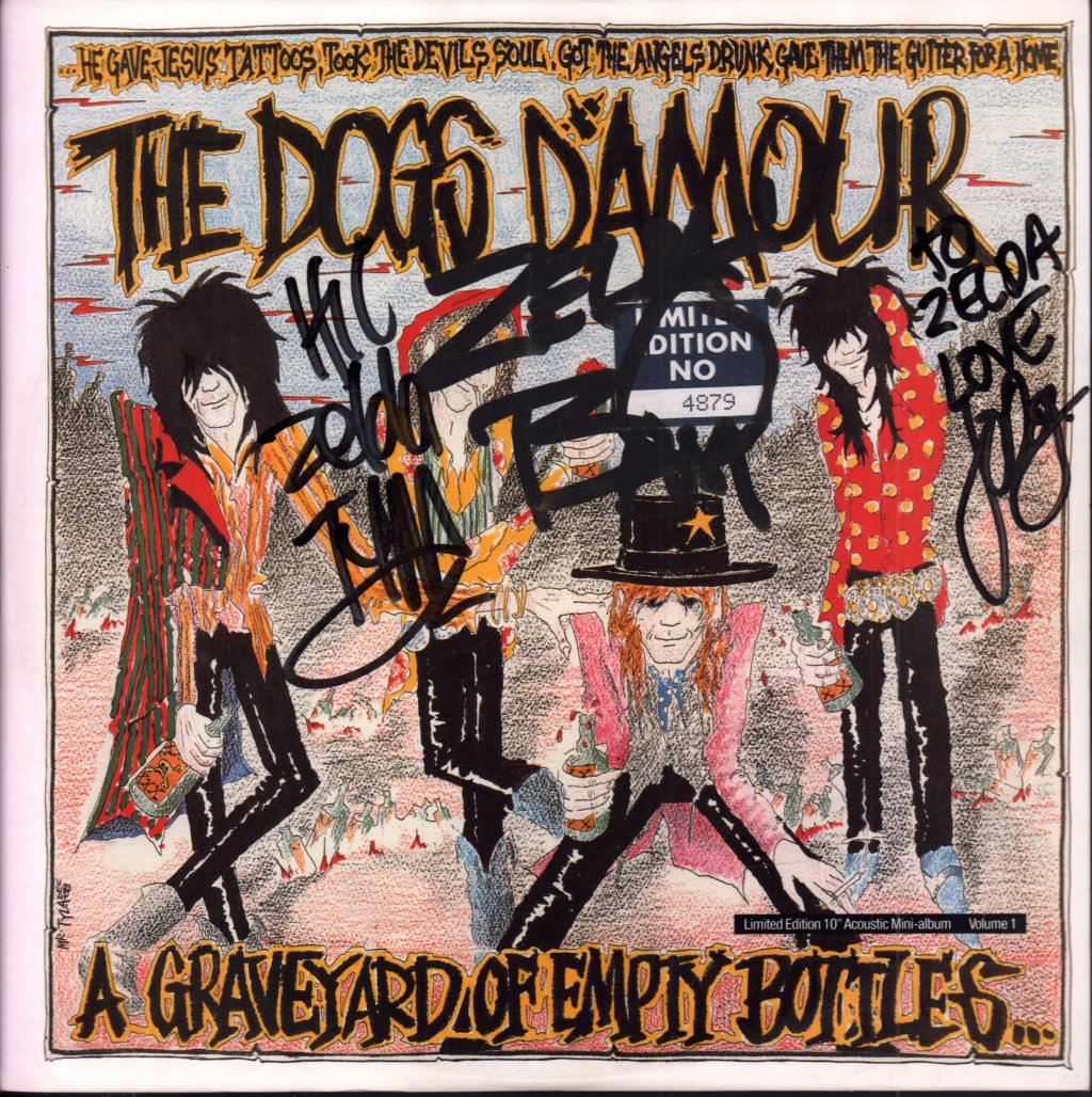 Dogs D'amour - A Graveyard Of Empty Bottles - 10 Inch