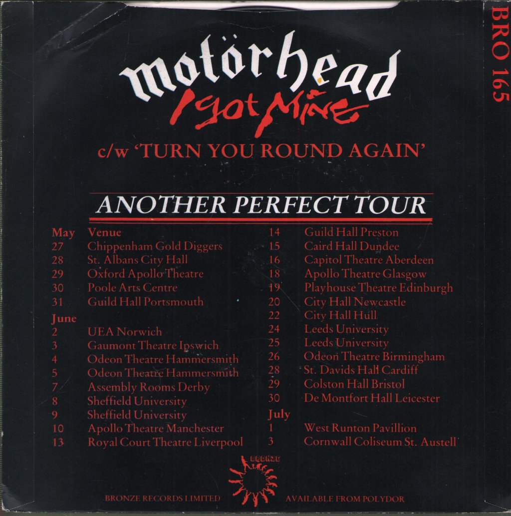 Motorhead - I Got Mine - 7 Inch