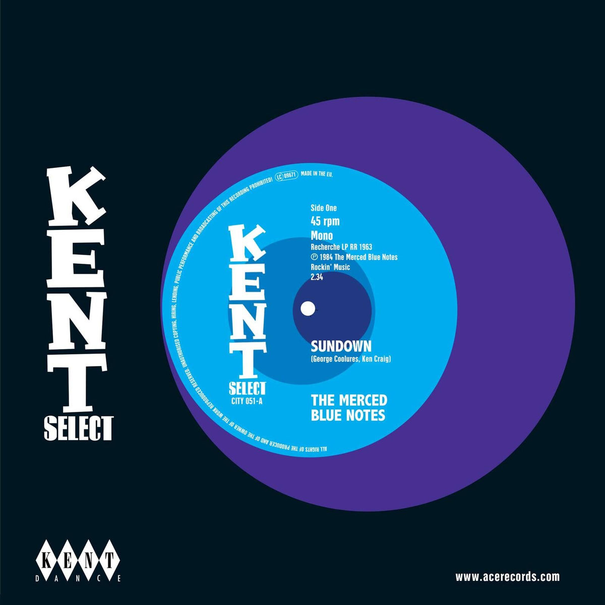 Merced Blue Notes - Sundown / Whole Lotta Something - 7 Inch