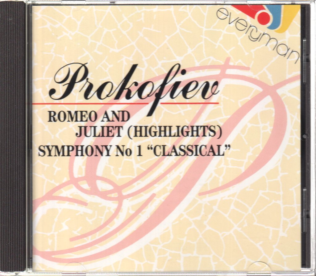 Soviet State Orchestra, Nikolay Tiomkin - Prokofiev - Romeo And Juliet (Highlights) - Symphony No 1 "Classical" - Cd