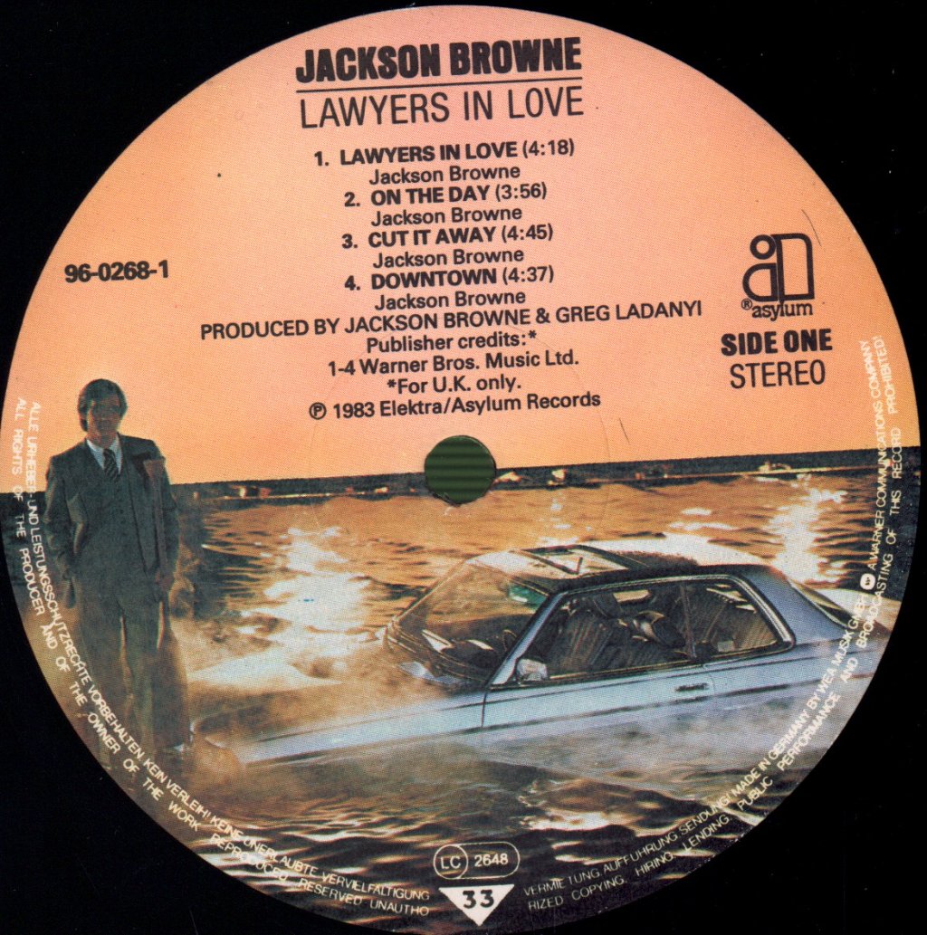Jackson Browne - Lawyers In Love - Lp