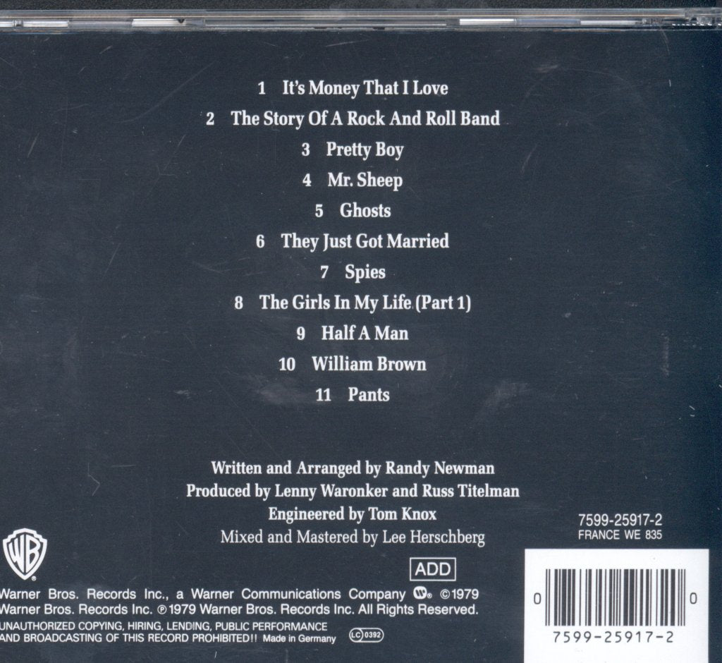 Randy Newman - Born Again - Cd