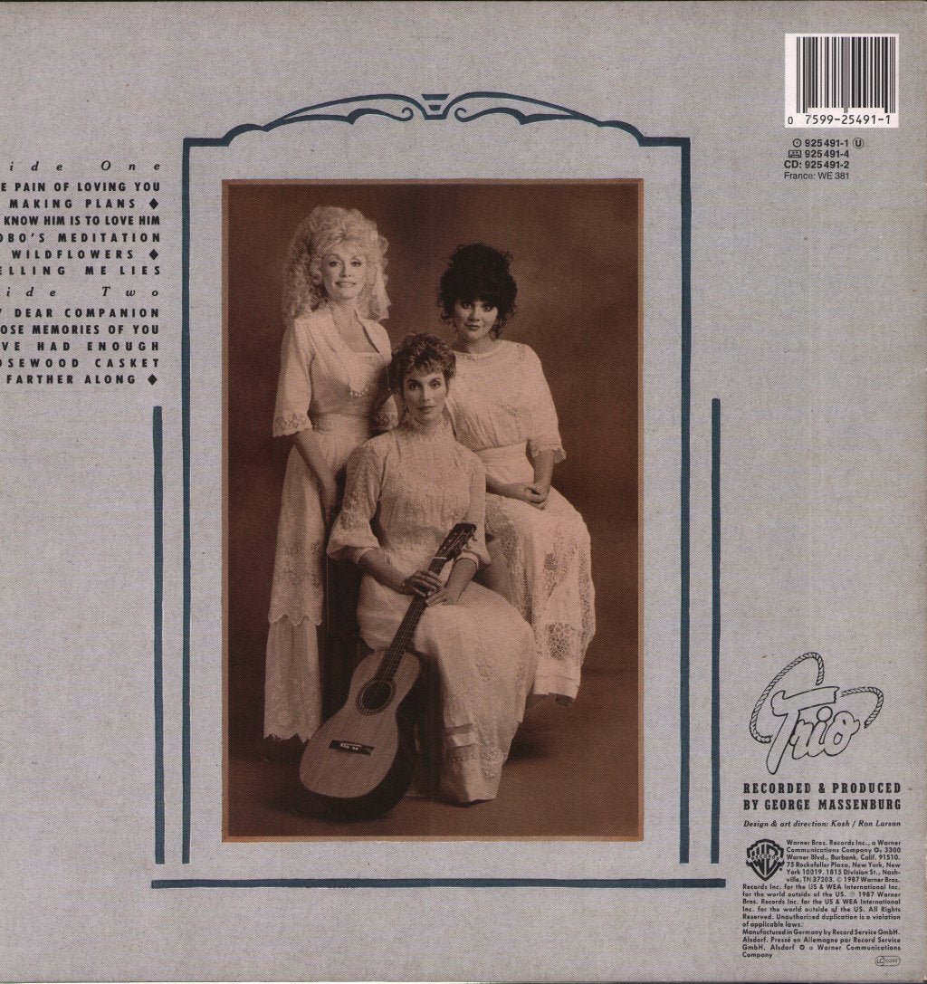 Dolly Parton Linda Rondstadt Emmylou Harris - Trio - Lp